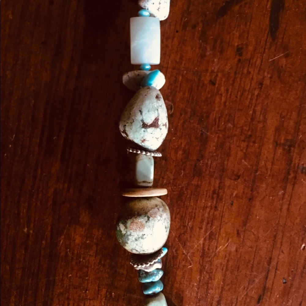 🌞🌛Beautiful Artist  African Turquoise Bracelet - Picture 3 of 7